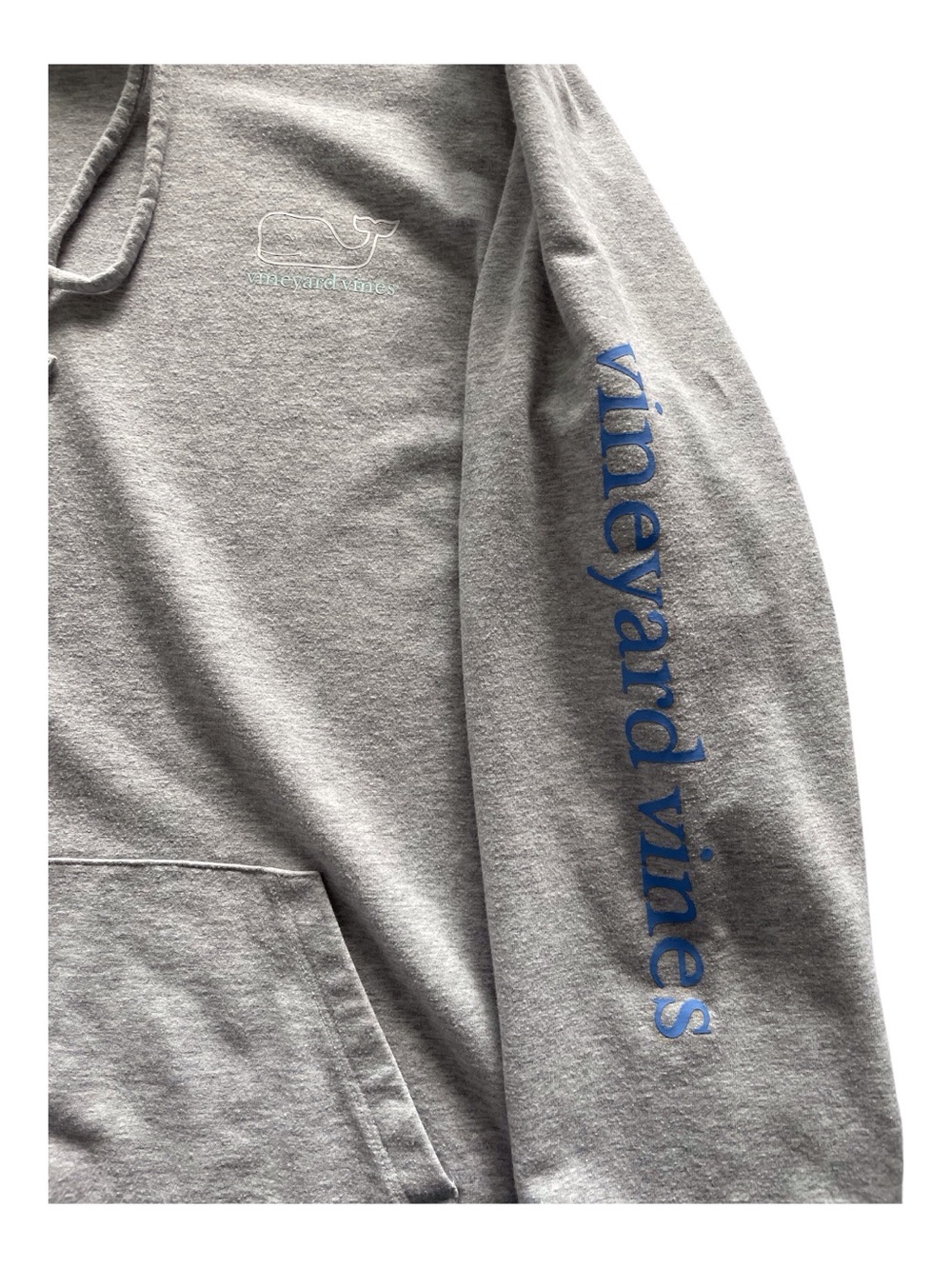 Women’s  Vineyard Vines Gray Hoodie with Whale Logo,L - Picture 5 of 6